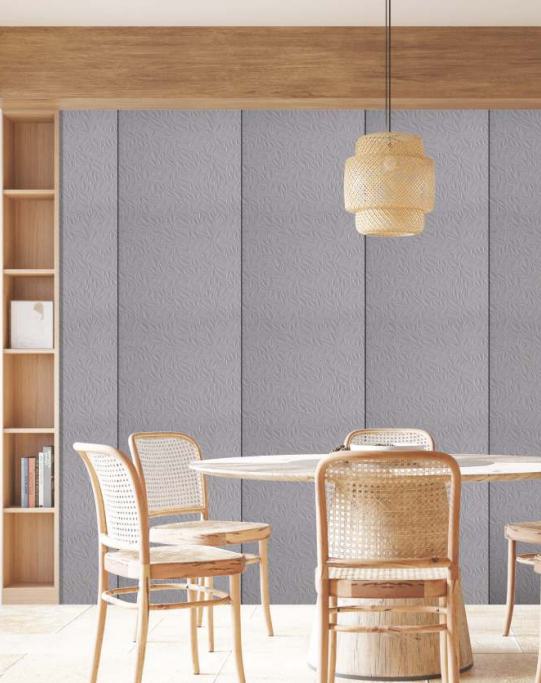 Grey Charcoal Louver Panel Designer 8x2 Ft - Rc 138