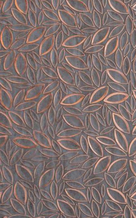 Grey Charcoal Louver Panel Designer 8x2 Ft - Rc 167