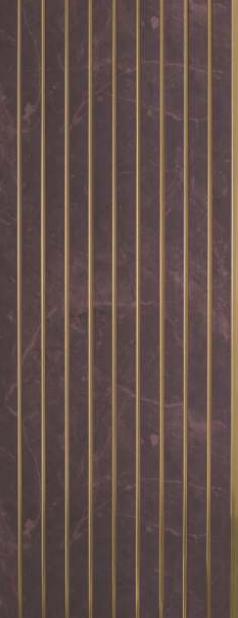 Brown Charcoal Louvers Panel Plain Colors 9.5x1 Ft - Rc 1718
