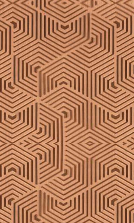 Brown Charcoal Louver Panel Designer 8x2 Ft - Rc 3310
