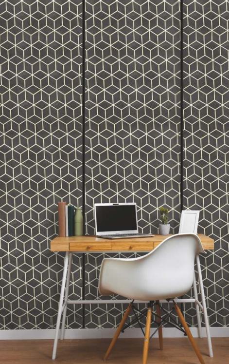 Grey Charcoal Louver Panel Designer 8x2 Ft - Rc 3315