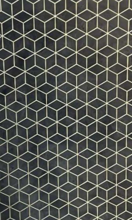 Grey Charcoal Louver Panel Designer 8x2 Ft - Rc 3315