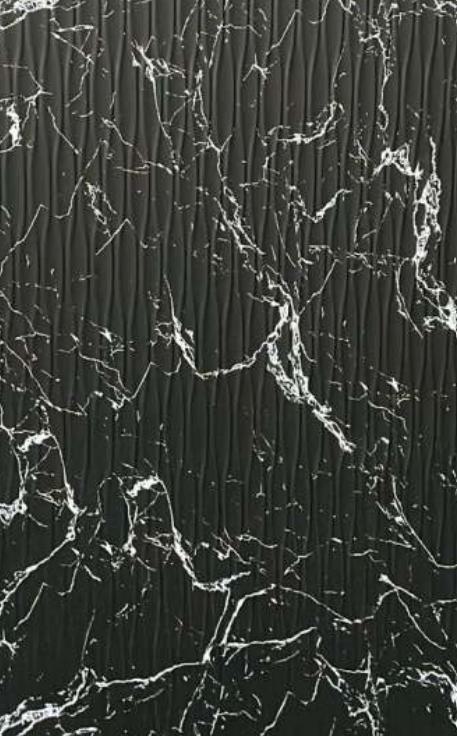 Black Charcoal Louver Panel Designer 8x2 Ft - Rc 3316