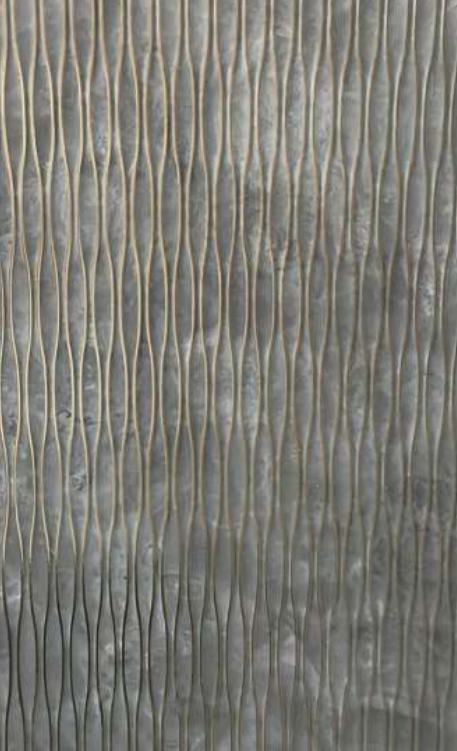 Grey Charcoal Louver Panel Designer 8x2 Ft - Rc 3317
