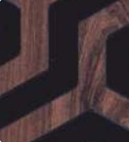 Brown Charcoal Louver Panel Designer 8x2 Ft - Rc 3340