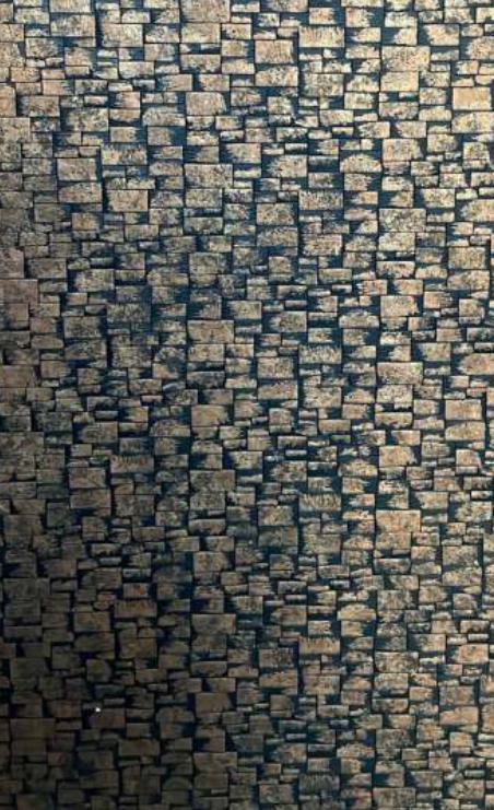 Grey Charcoal Louver Panel Marble & Stone 8x2 Ft - Rc 5503