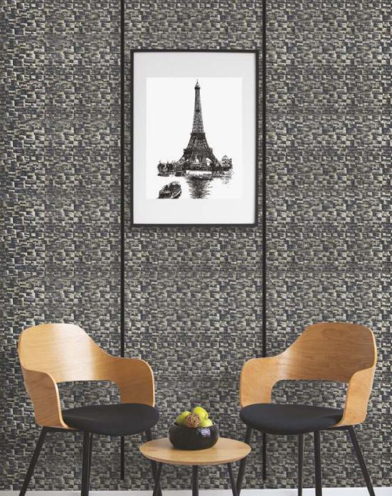 Grey Charcoal Louver Panel Marble & Stone 8x2 Ft - Rc 5504