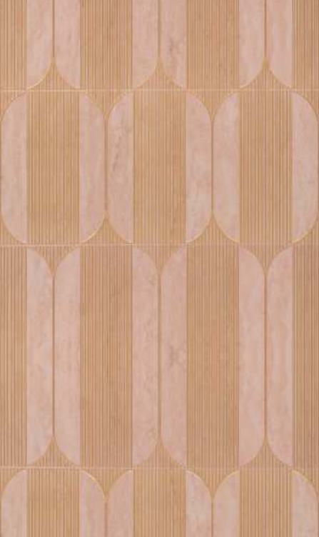 Brown Charcoal Louver Panel Designer 8x2 Ft - Rc 5513