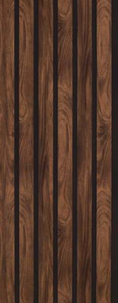 Brown Charcoal Louver Wood 8x1 Ft - Rc 601