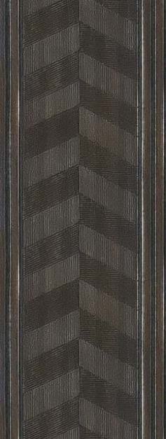 Brown Charcoal Louvers Panel Designer 8x1 Ft - Rc 711