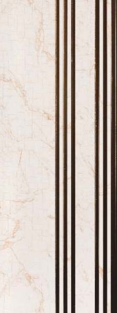 Beige Charcoal Louver Marble & Stone 8x1 Ft - Rc 736