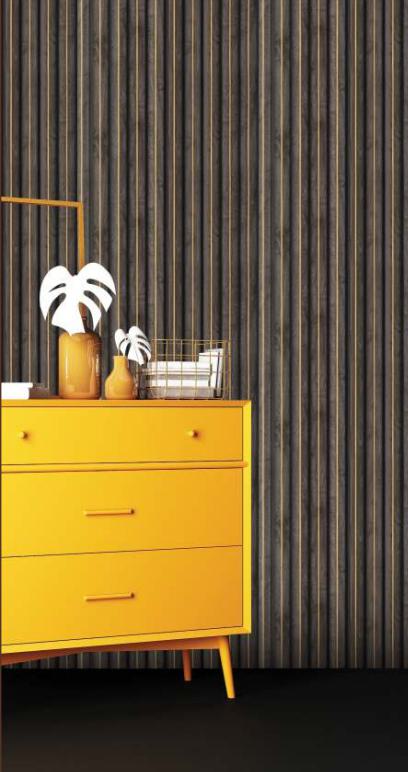 Brown Charcoal Louver Designer 8x1 Ft - Rc 749