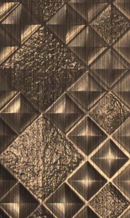 Brown Charcoal Louver Panel Designer 8x2 Ft - Rc 804