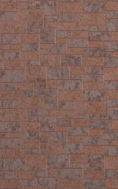 Brown Charcoal Louver Panel Designer 8x2 Ft - Rc 874