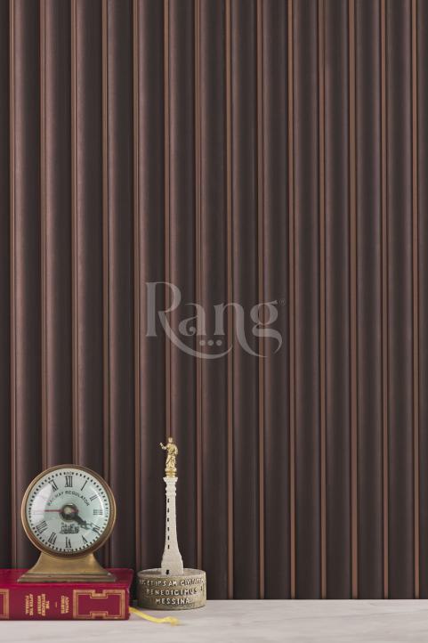 Groove Earth Series Charcoal Louvers Plain Colors Brown 9x0.4 Ft - Rg 5221