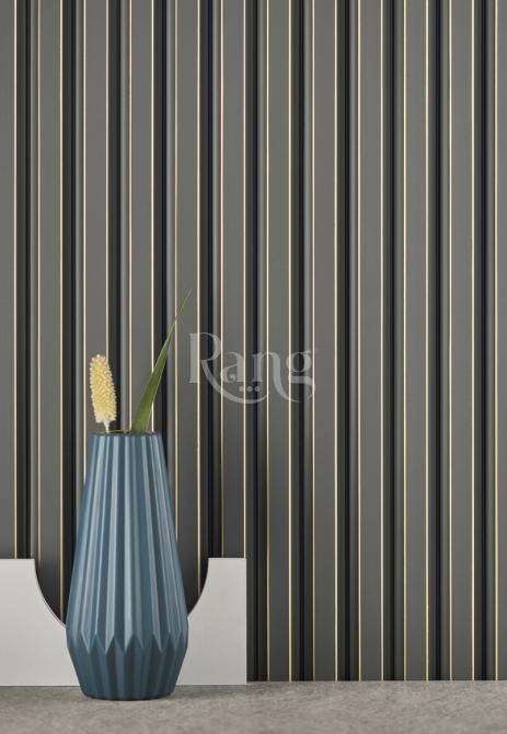 Groove Pastel Series Charcoal Louvers Plain Colors Grey 9x0.39 Ft - Rg 5228