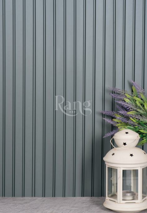 Charcoal Louvers Plain Colors Grey 9x0.38 Ft - Rg 5241