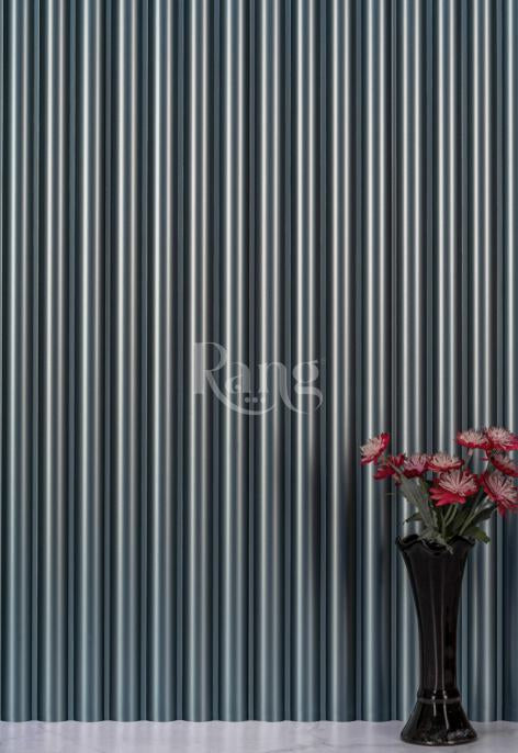 Groove Pastel Series Charcoal Louvers Plain Colors Grey 9x0.4 Ft - Rg 5247