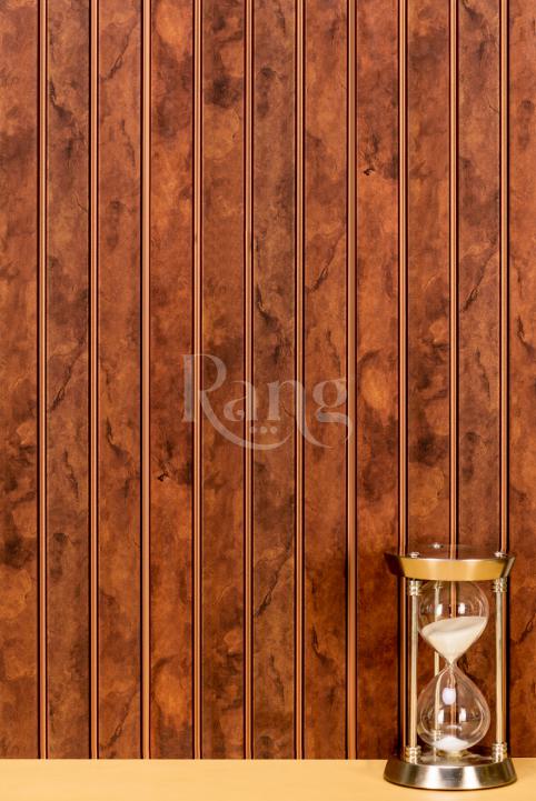 Groove Earth Series Charcoal Louvers Marble & Stone Brown 9x0.54 Ft - Rg 7018