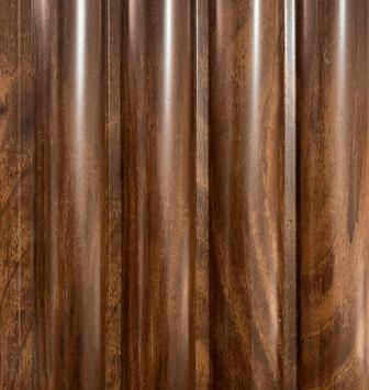 Floto Design Charcoal Louvers Wood Brown 8x0.41 Ft - 501-B-08