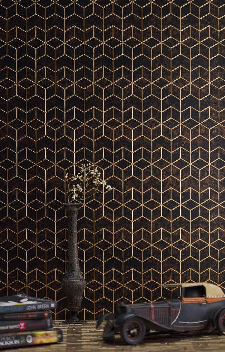 Charco Charm Series Charcoal Decorative Wall Panel Wood Brown 8x2 Ft - Cb 57