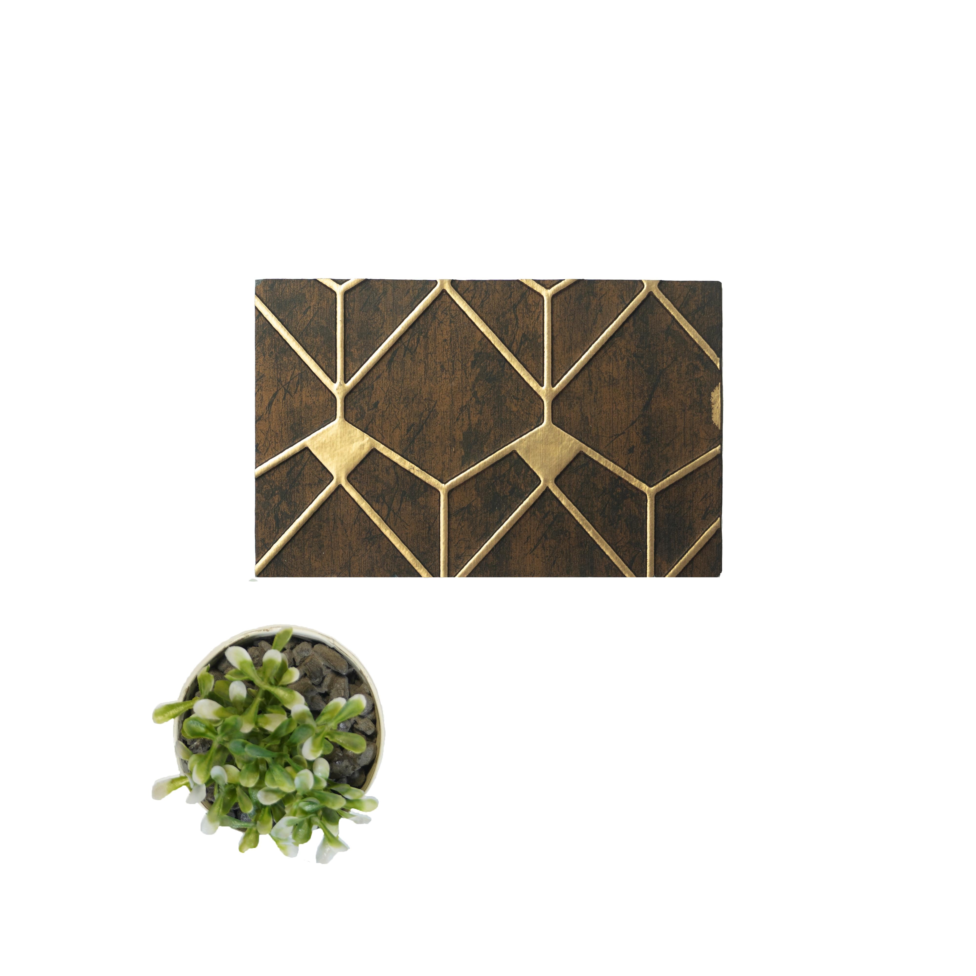 Charco Charm Series Charcoal Decorative Wall Panel Wood Brown 8x2 Ft - Ea 35