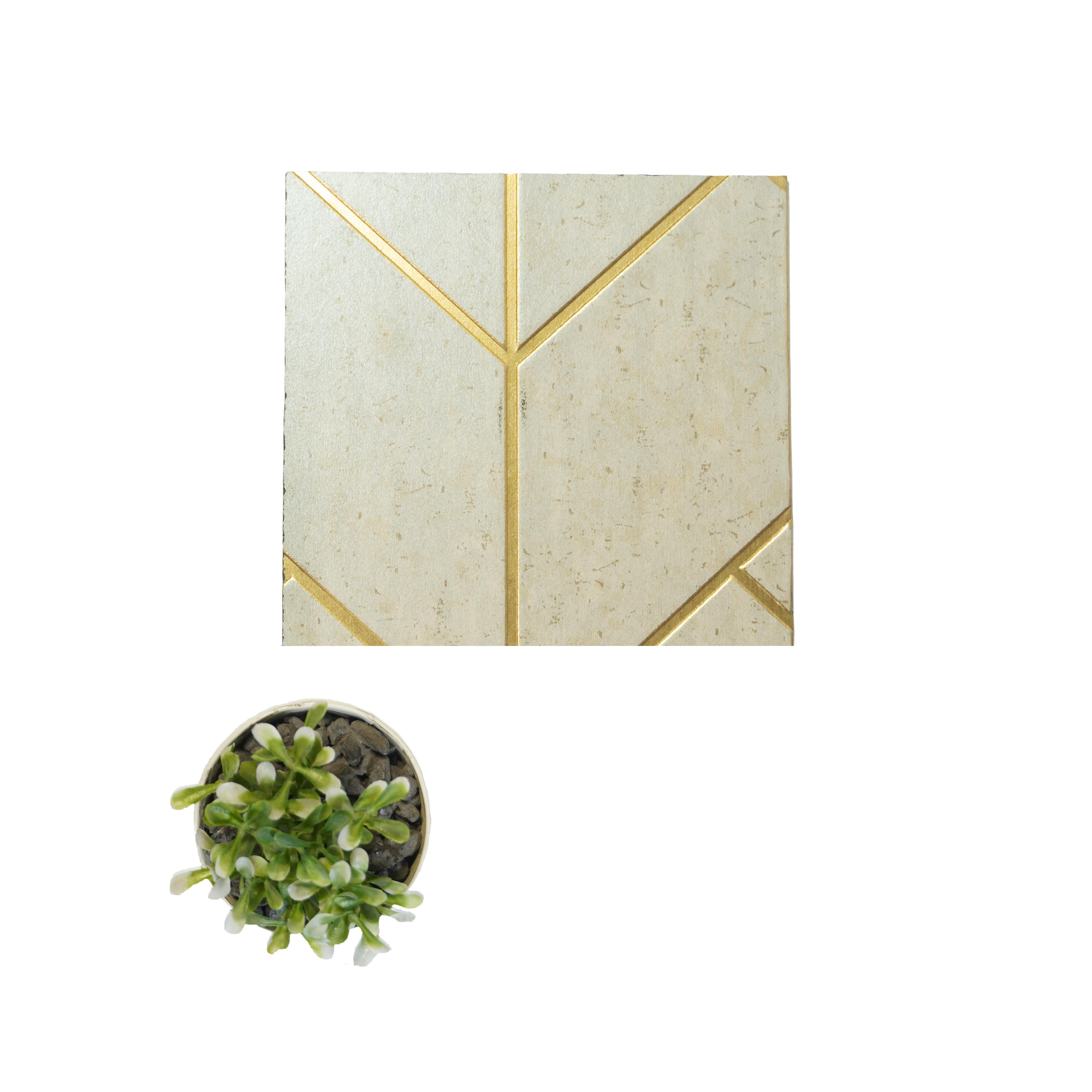 Charco Charm Series Charcoal Decorative Wall Panel Wood Beige 8x2 Ft - Ea 39