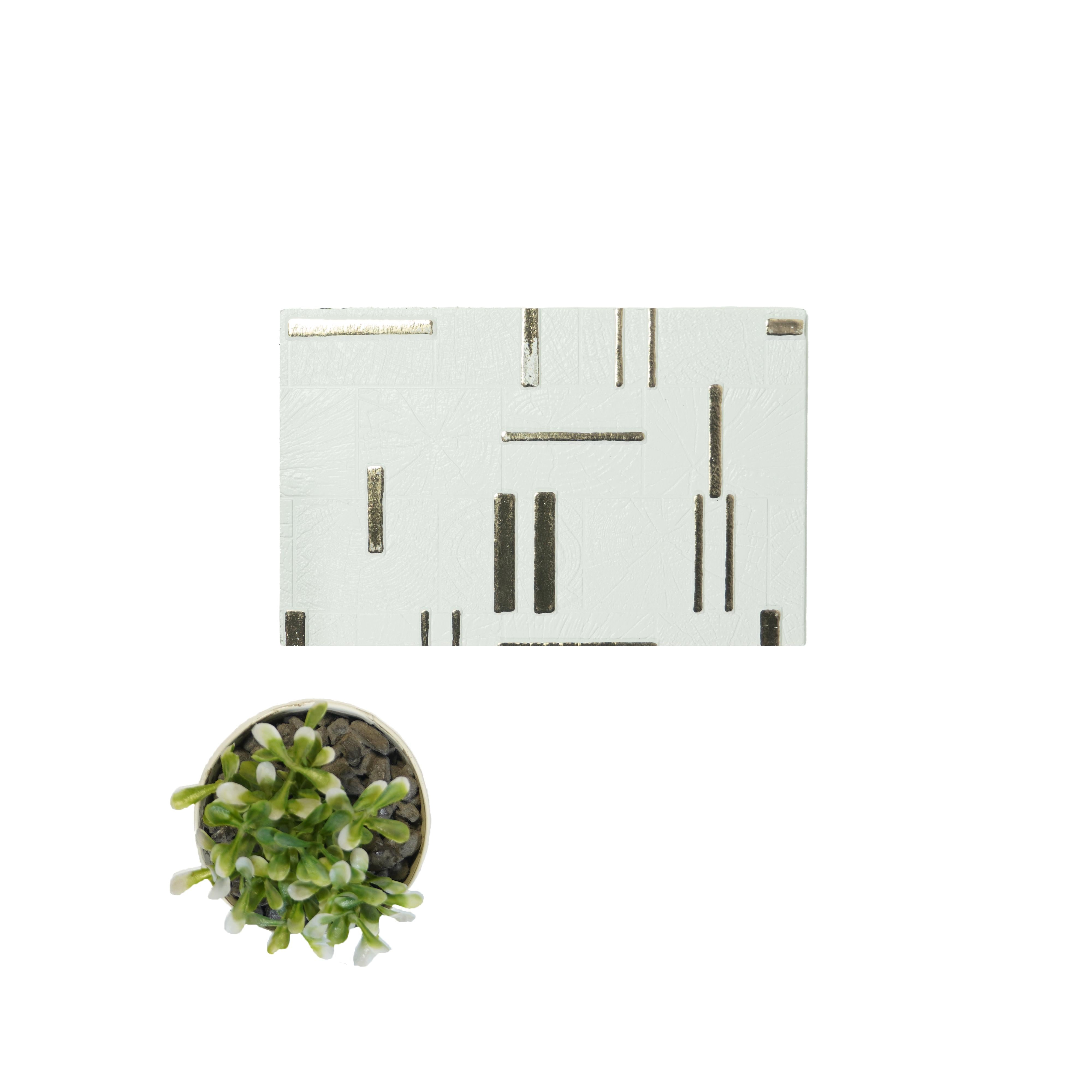 Charco Charm Series Charcoal Decorative Wall Panel Wood White 8x2 Ft - Fm 74