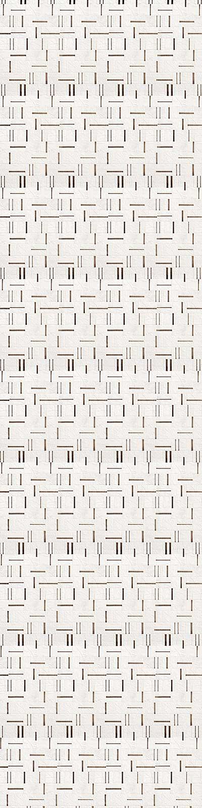 Charco Charm Series Charcoal Decorative Wall Panel Wood White 8x2 Ft - Fm 74