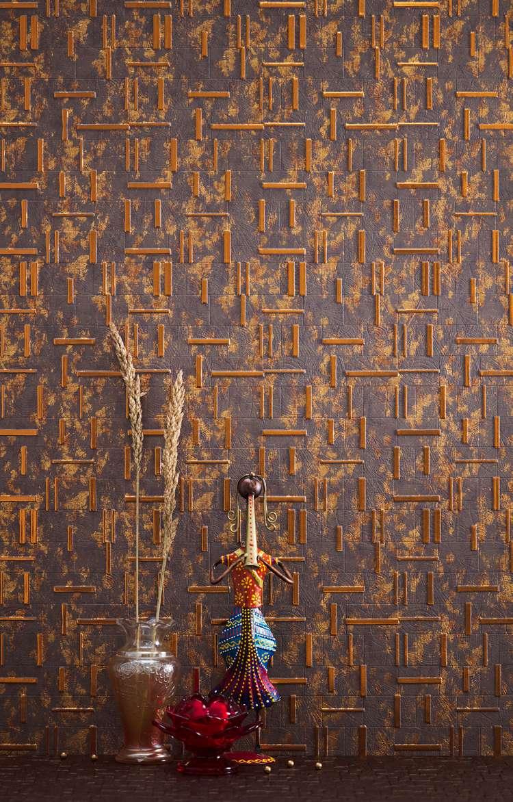 Charco Charm Series Charcoal Decorative Wall Panel Wood Brown 8x2 Ft - Fm 76