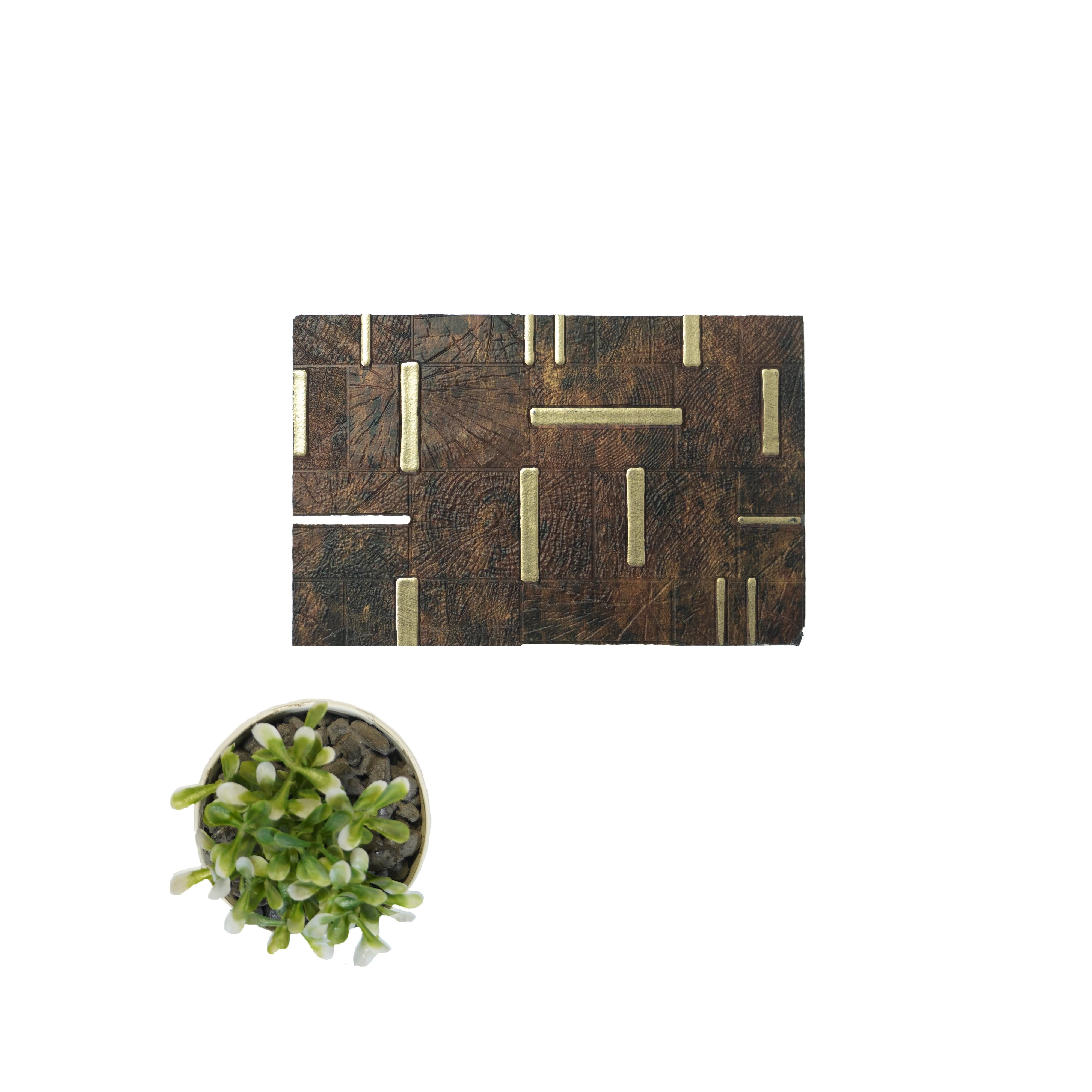 Charco Charm Series Charcoal Decorative Wall Panel Wood Wenge 8x2 Ft - Fm 77