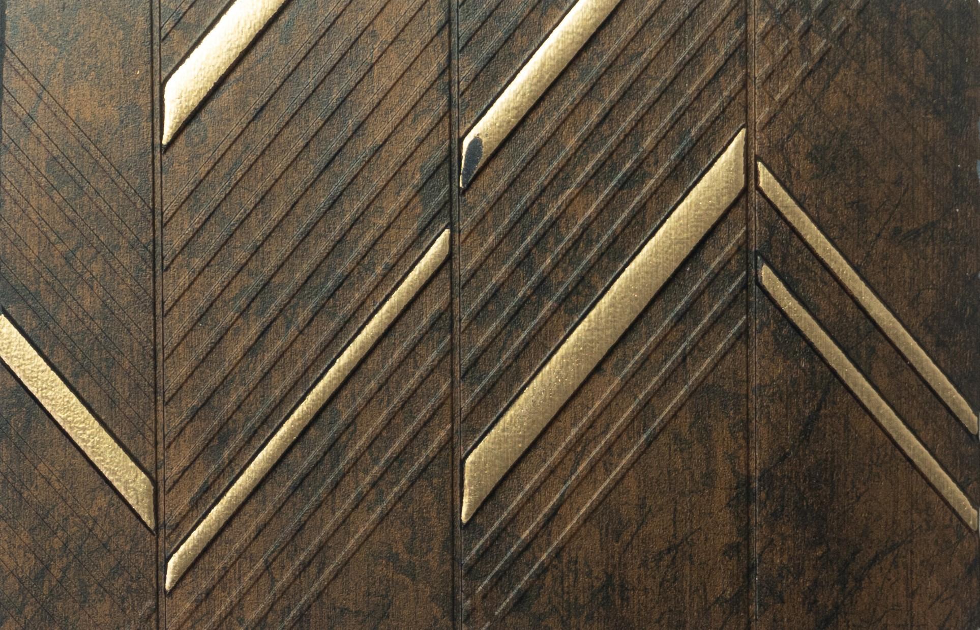 Charco Charm Series Charcoal Decorative Wall Panel Wood Brown 8x2 Ft - Mf 61