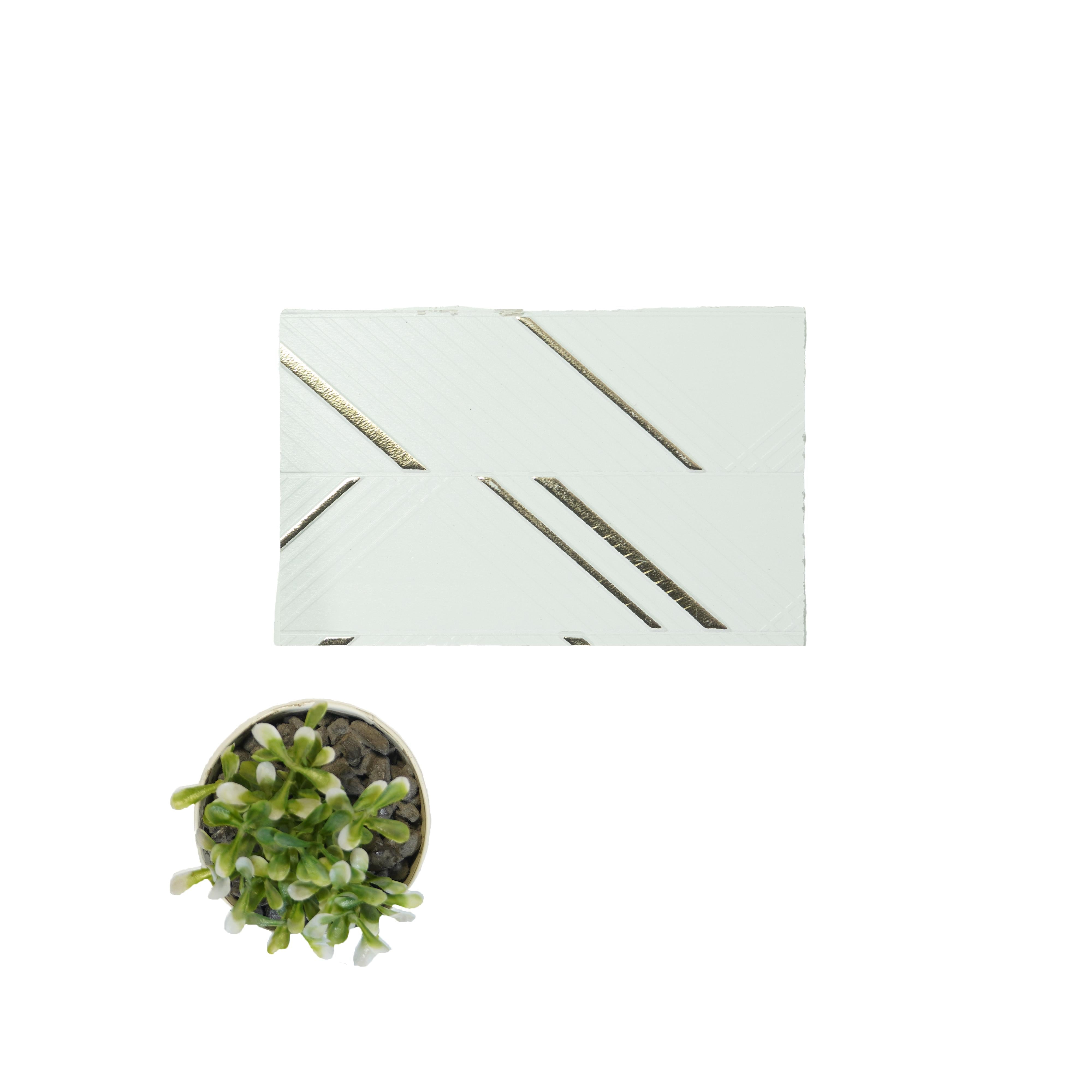 Charco Charm Series Charcoal Decorative Wall Panel Wood White 8x2 Ft - Mf 62