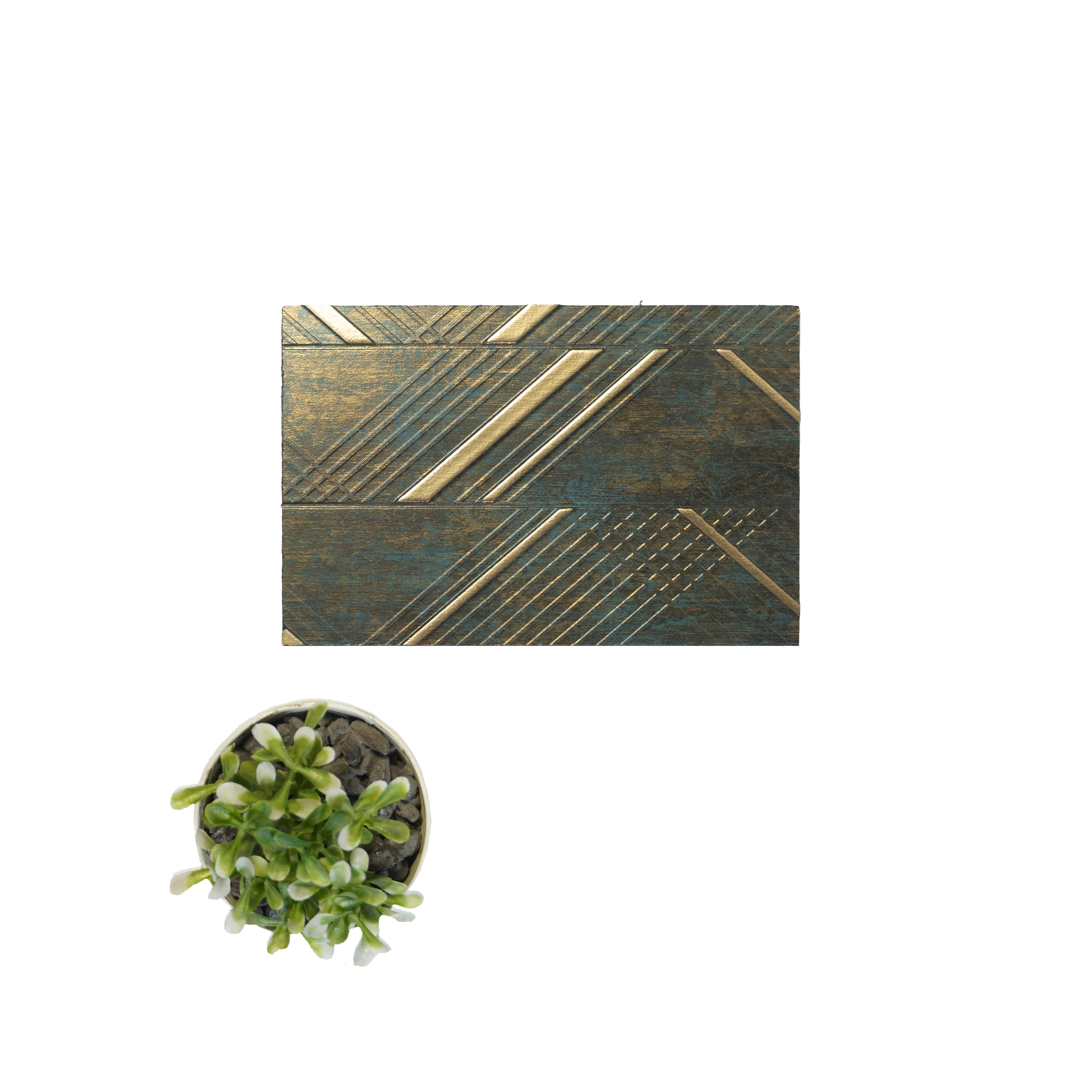 Charco Charm Series Charcoal Decorative Wall Panel Wood Brown 8x2 Ft - Mf 65