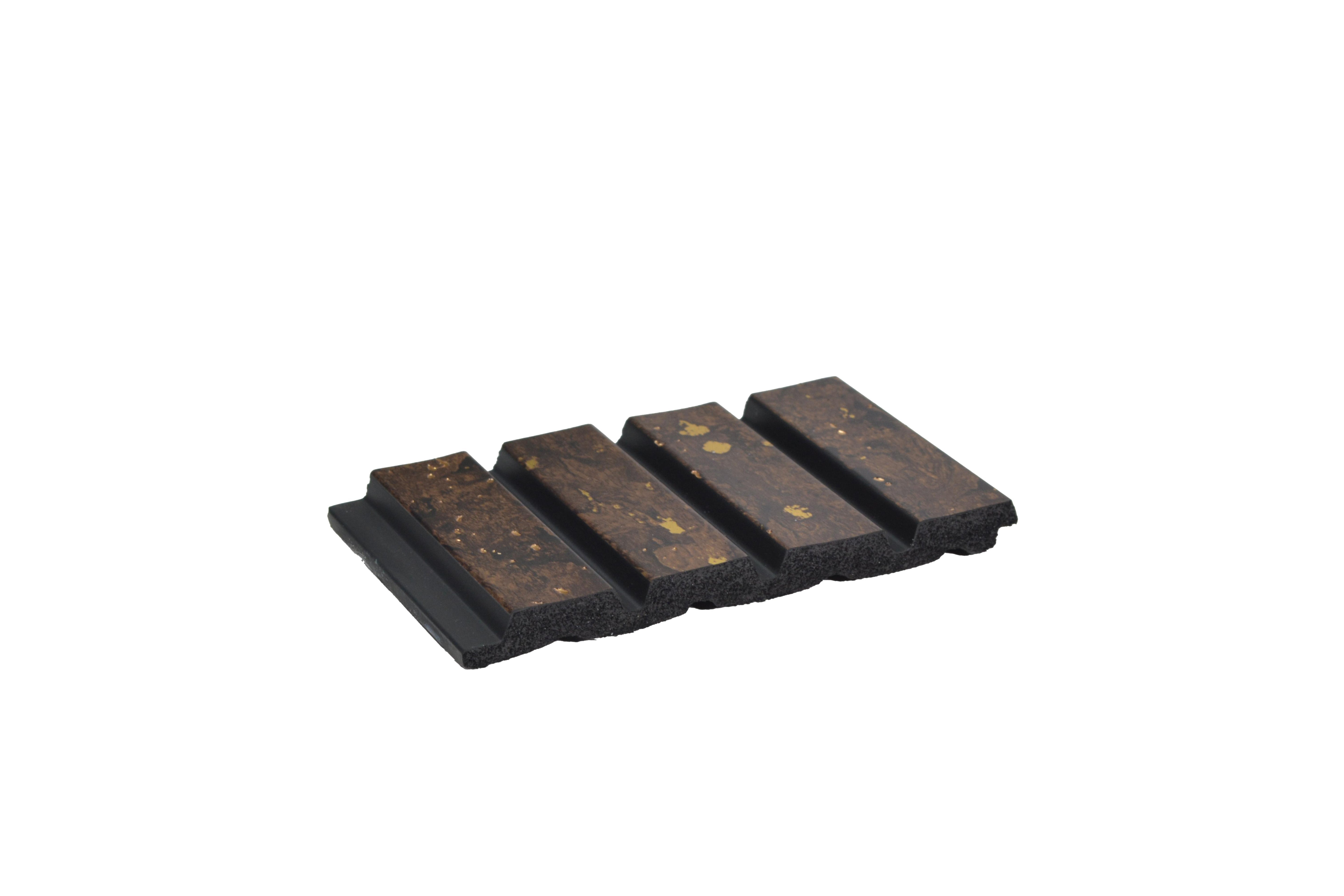 Groove Seamless Planks Series Charcoal Louvers Wood Wenge 9x0.41 Ft - Rg 5005