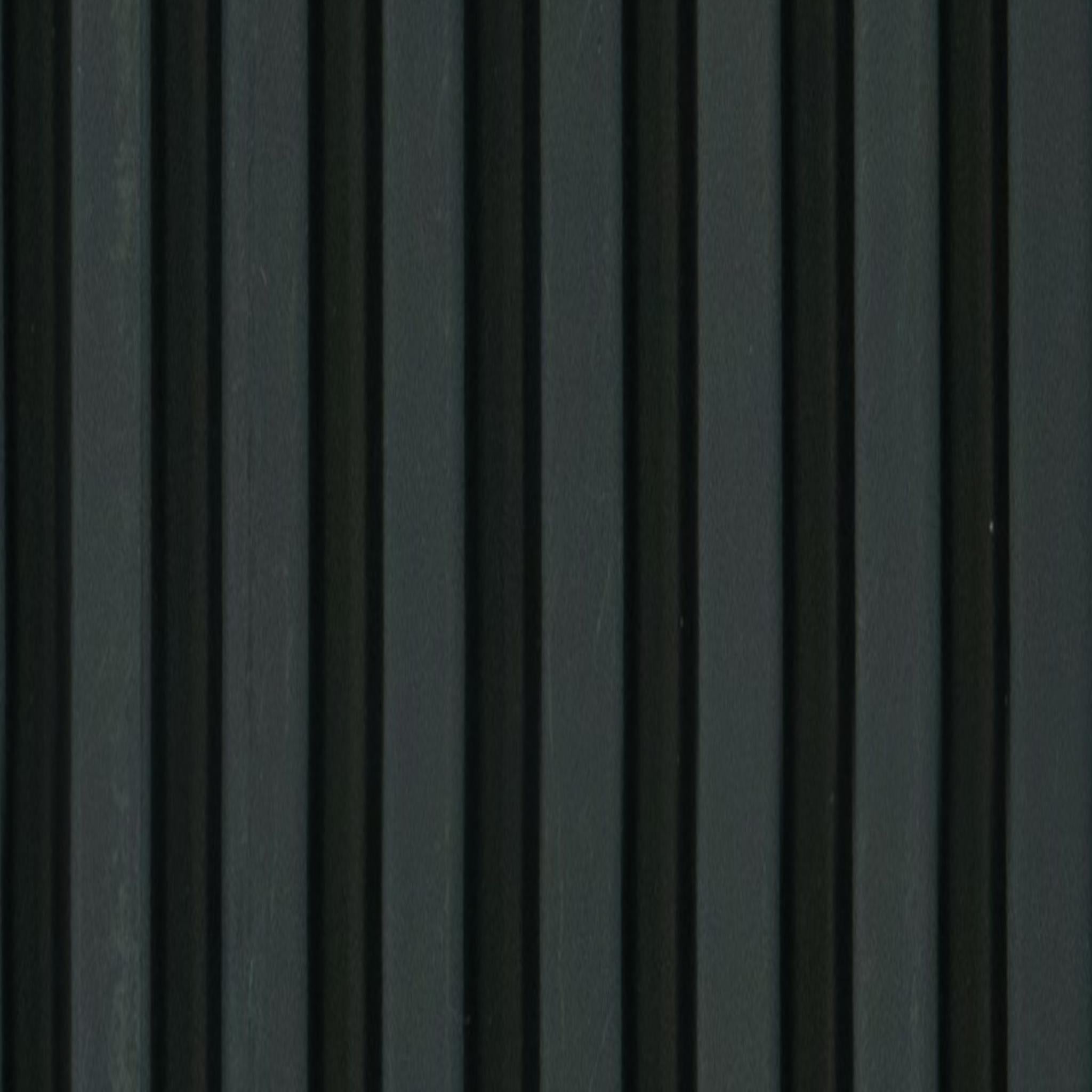 Groove Seamless Planks Series Charcoal Louvers Wood Wenge 9x0.41 Ft - 5021