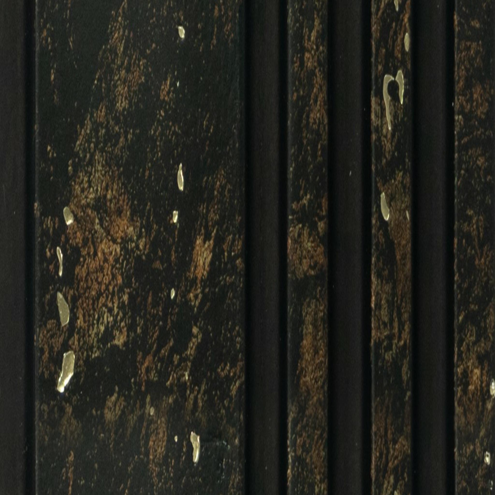 Groove Seamless Planks Series Charcoal Louvers Designer Wenge 9x0.41 Ft - Rg 5033