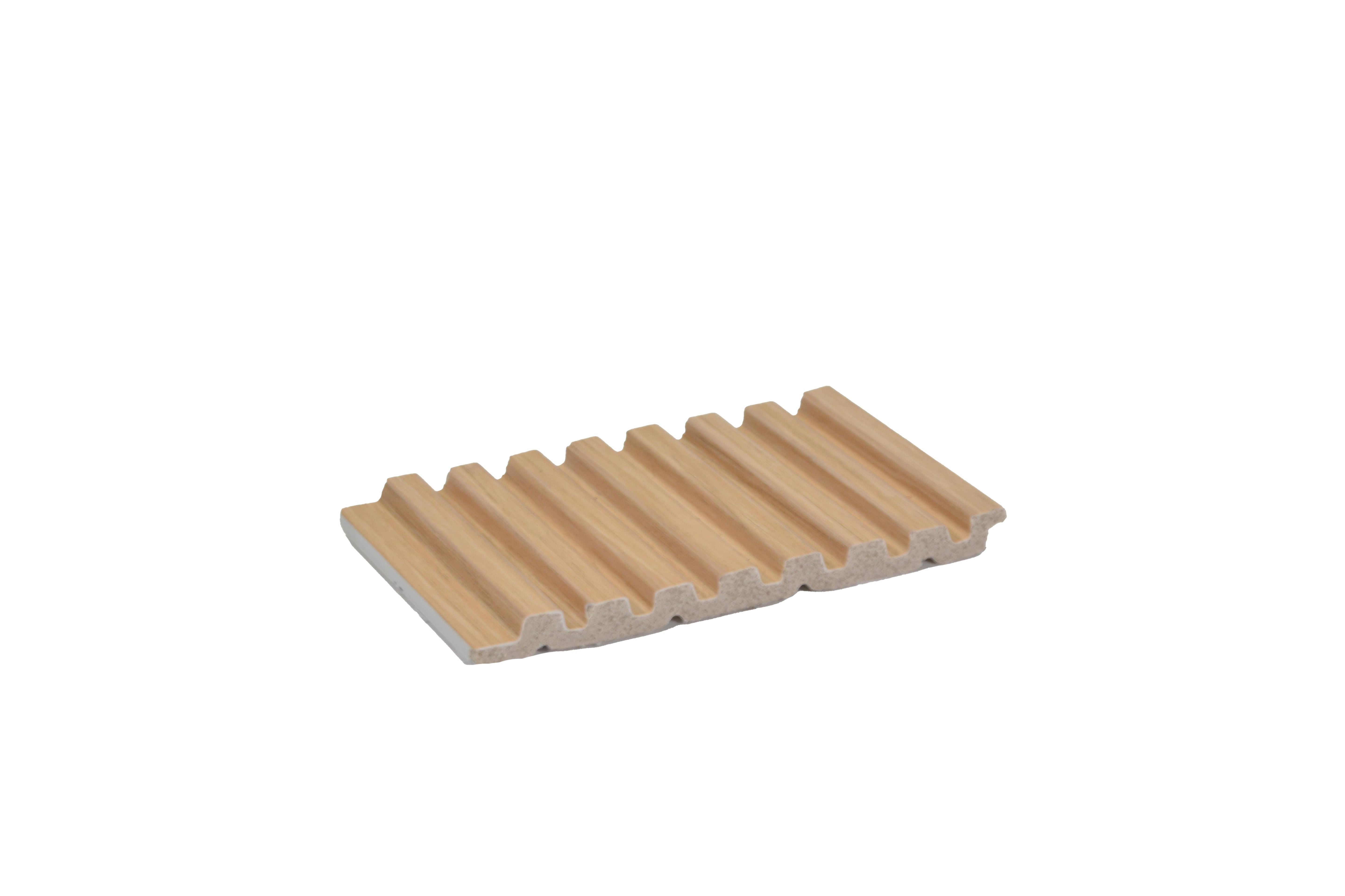 Groove Seamless Planks Series Charcoal Louvers Wood Brown 9x0.41 Ft - Rg 5088