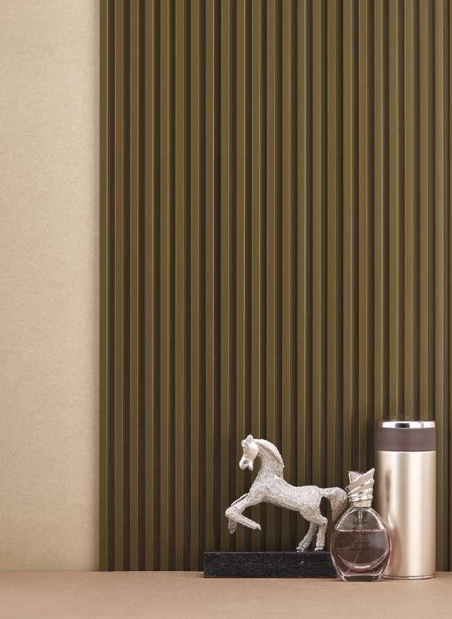 Groove Seamless Planks Series Charcoal Louvers Plain Colors Brown 9x0.41 Ft - Rg 586