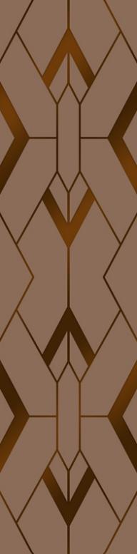 Acron Nazrana Series Engraved Acrylic Decorative Wall Panel Designer Brown 8x2 Ft - Rn 312
