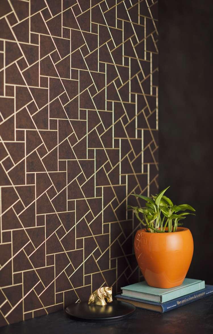 Charco Charm Series Charcoal Decorative Wall Panel Wood Brown 8x2 Ft - St 18