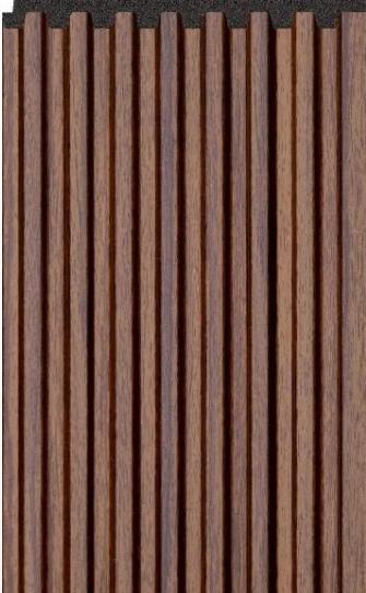 Reddish-brown Interlock Charcoal Louvers Plain Colors 8x0.4 Ft - Pn 02715 D