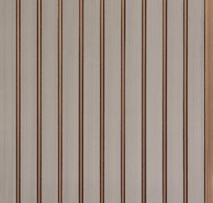 Interlock Wpc Louvers Panel Plain Colors Rich Brown 8x1 Ft - Pn 02727