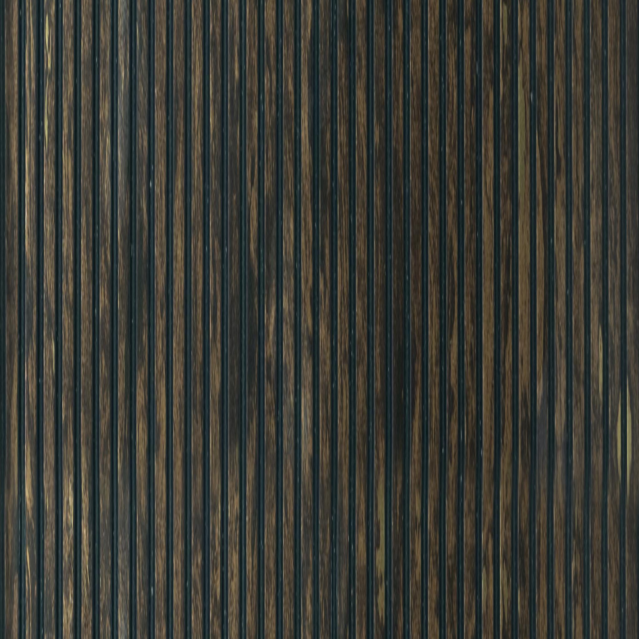 Rang Charcoal Louver Wood Rustic Brown 8x1 Ft - Ra 8105