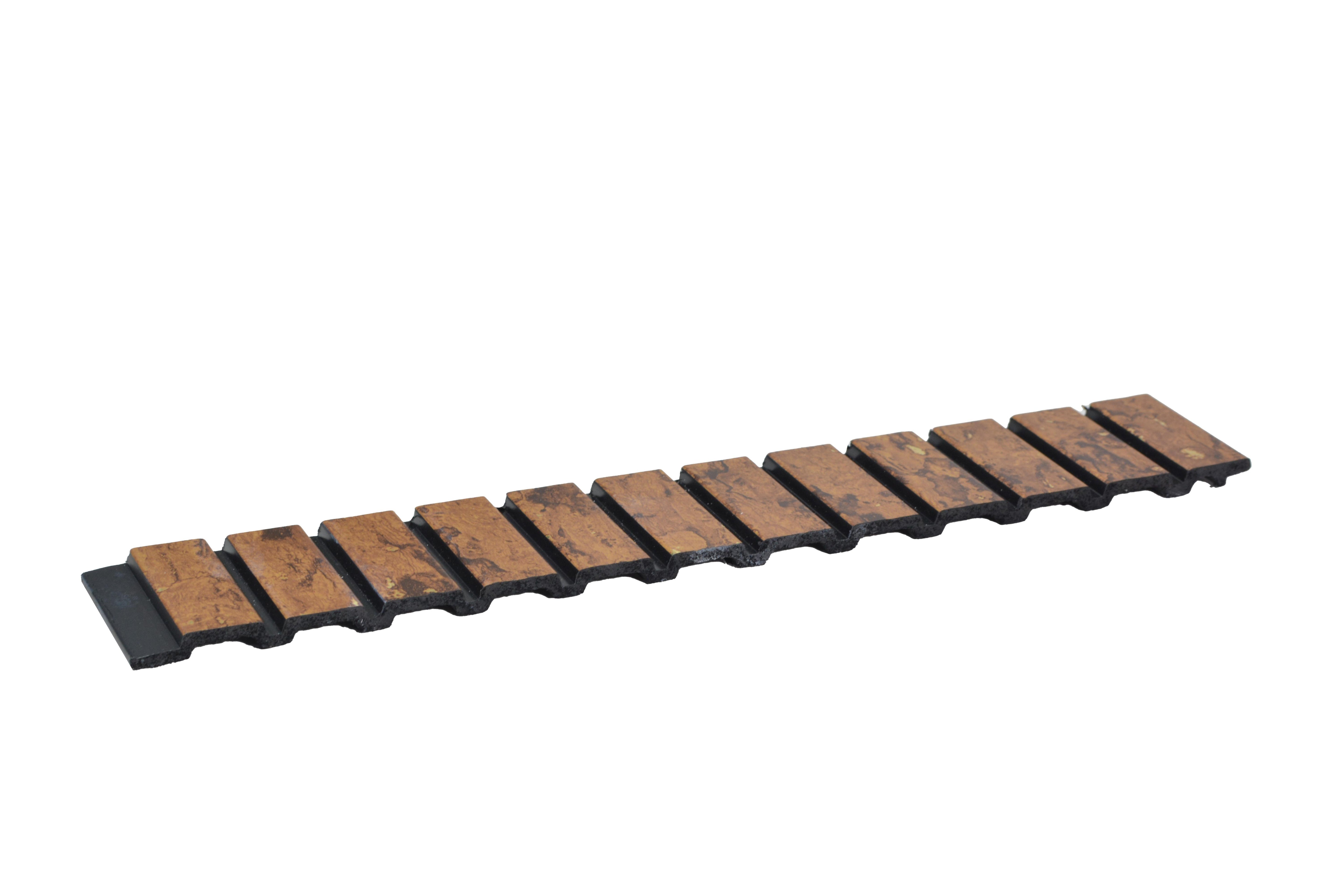 Rustic Brown Wood Rang Charcoal Louver 8x1 Ft - Ra 8115