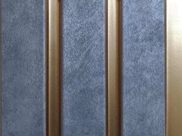Charcoal Louvers Panel Wood Brown 8x0.41 Ft - Sa 2102
