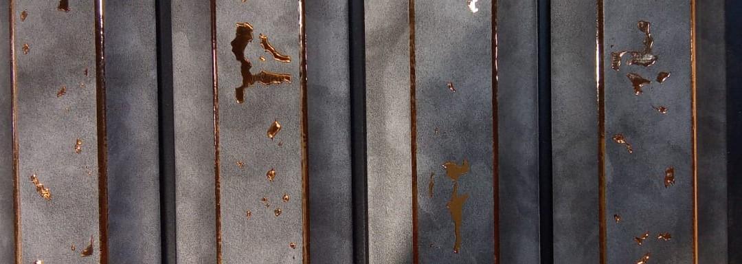 8 Ft X Inch Charcoal Panel Louver Designer Black 8x0.6 - Sa 8123