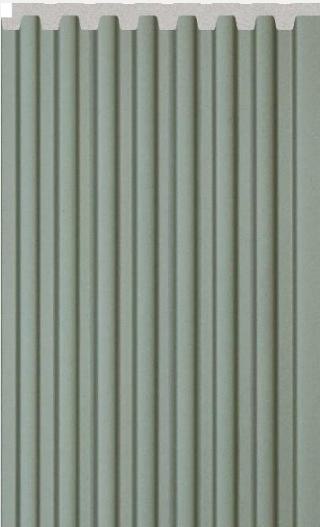 Sage Green Interlock Charcoal Louvers Plain Colors 8x0.4 Ft - Pn 02715 I