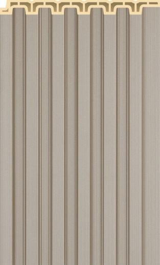 Interlock Wpc Louvers Plain Colors Sand Beige 9.5x0.4 Ft - Pn 02572 E