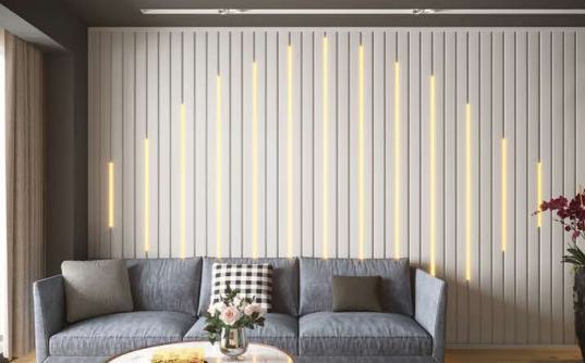 Texture Finish Super White 12 Mm Louver Wood 10x1.1 Ft -